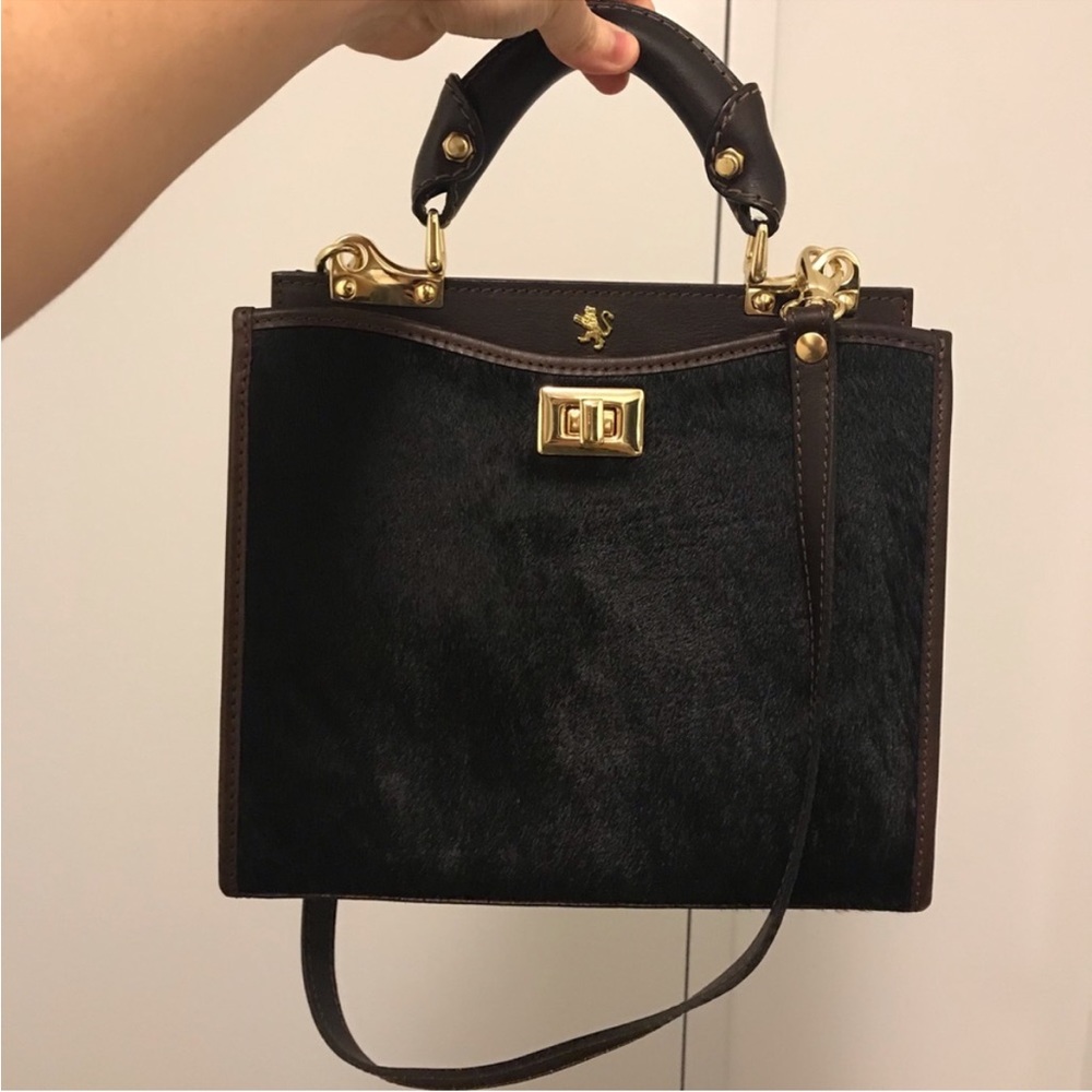 Pratesi Leather Top Handle Bag